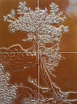 Керамическое панно «Дерево»